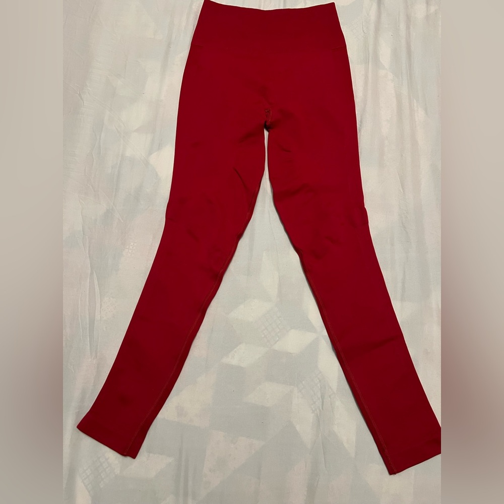 Lululemon Athletica Red yoga  Leggings High Waist Full Length